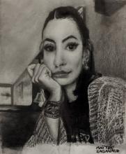 Drawing of Maïtée Saganash 